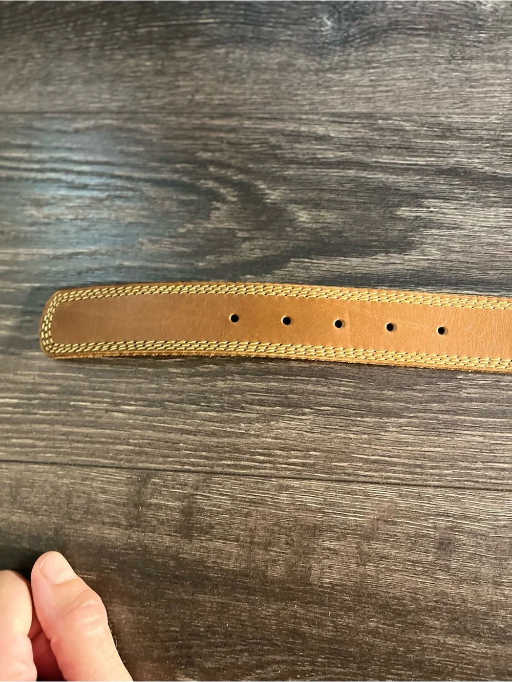 Wrangler Genuine Leather Belt Brown Tan Western Workwear Unworn